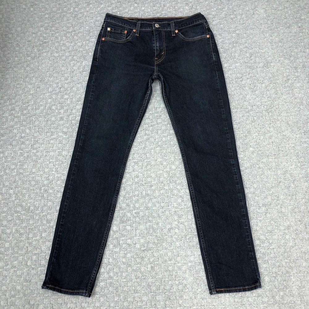Levis 511 Jeans Mens 30x32 Dark Wash Denim Slim Fit Stretch Tapered Leg Pants